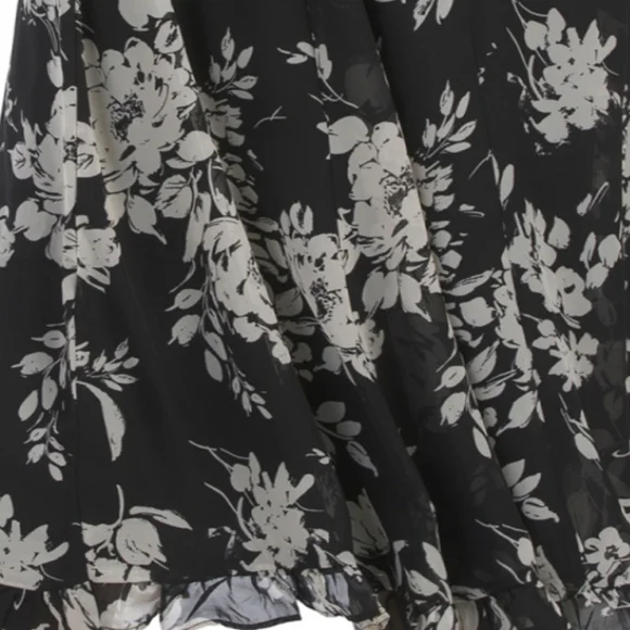 Rachel Zoe Twist Front Bodice With Ruffle Hem Midi Dress - Picture 5 of 5